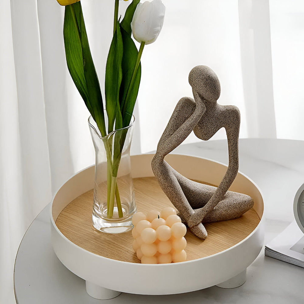 Rundliches - Serving Tray - Serviertablett rund Keramik &