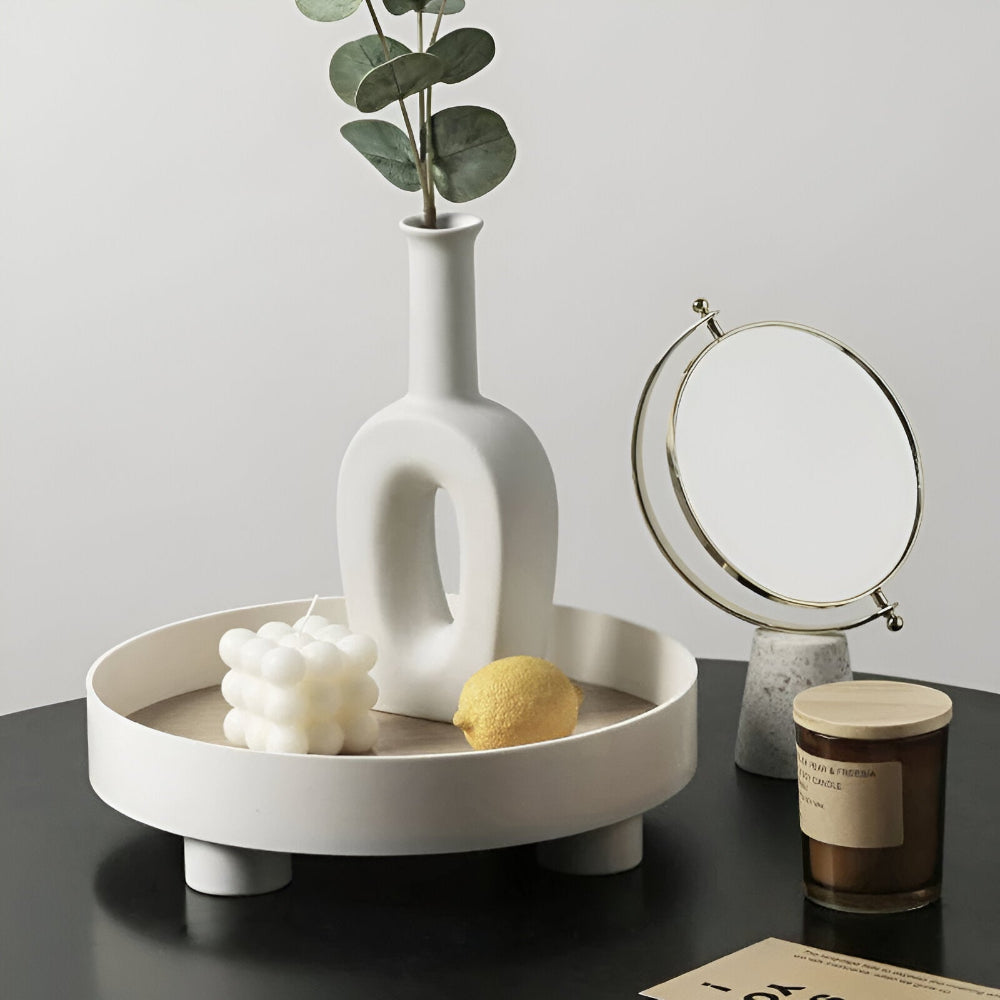 Rundliches - Serving Tray - Serviertablett rund Keramik &