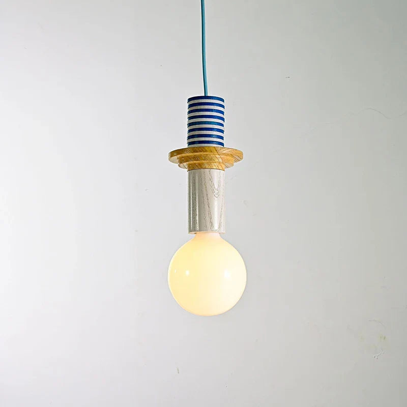 Vortex - LED-Hängeleuchte aus Holz, E27-Fassung im