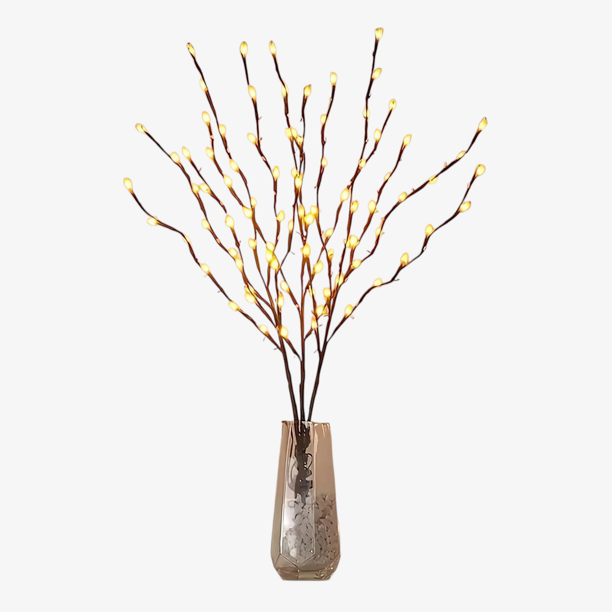 BranchGlow - LED-Weihnachtsbaumzweig mit 20 LED-Lichtern