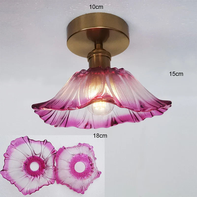 Celira - Art-Deco-Pendelleuchte aus Glas und Eisen