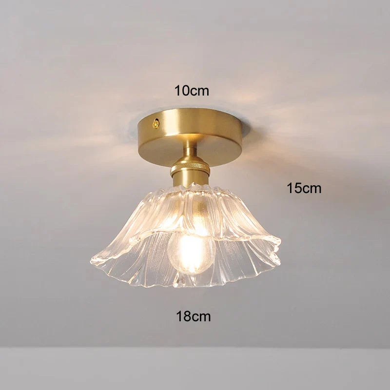 Celira - Art-Deco-Pendelleuchte aus Glas und Eisen