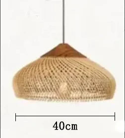 Handgeflochtene - Rattan-Pendelleuchte