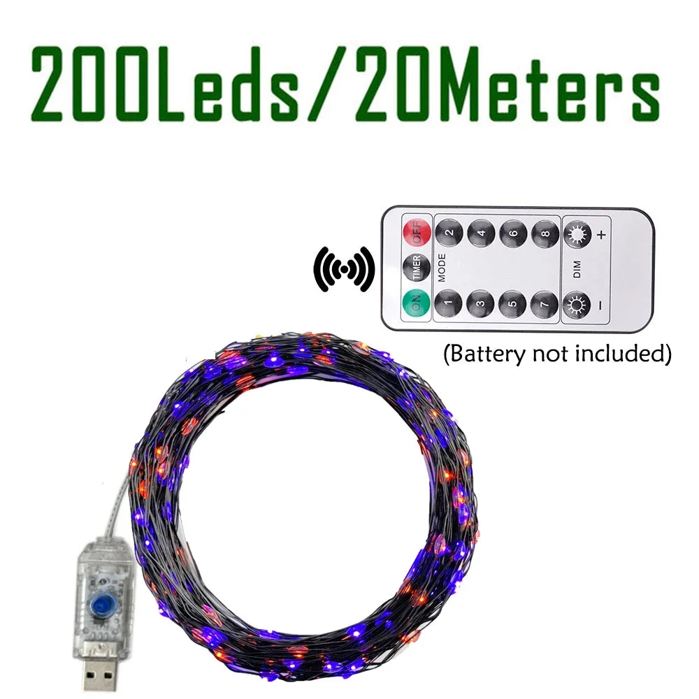 Cordex - Halloween-LED-Lichterkette 10 m/20 m