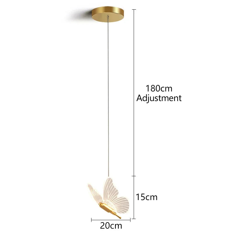 Schmetterlingsdesign - LED-Pendelleuchte,