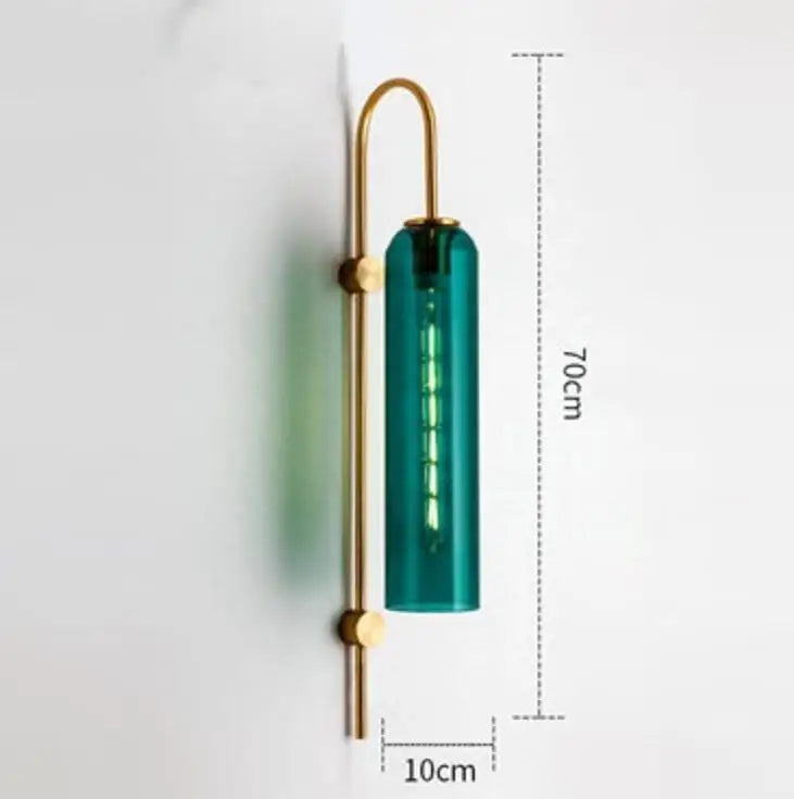 Skandinavische - Glaspendelleuchte mit Chromoberfläche