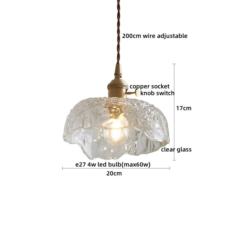 Nimbus - LED-Pendelleuchte aus Kupfer und Glas