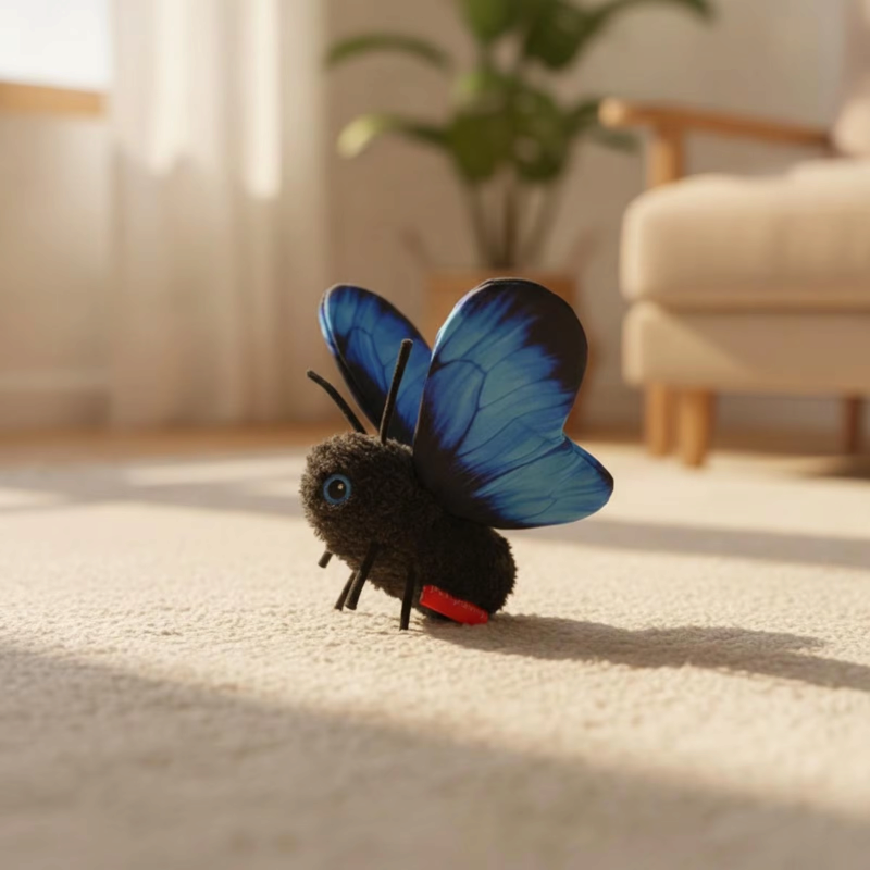 FlutterMews - Automatisches Schmetterlingsspielzeug für Katzen mit Bewegungssensor
