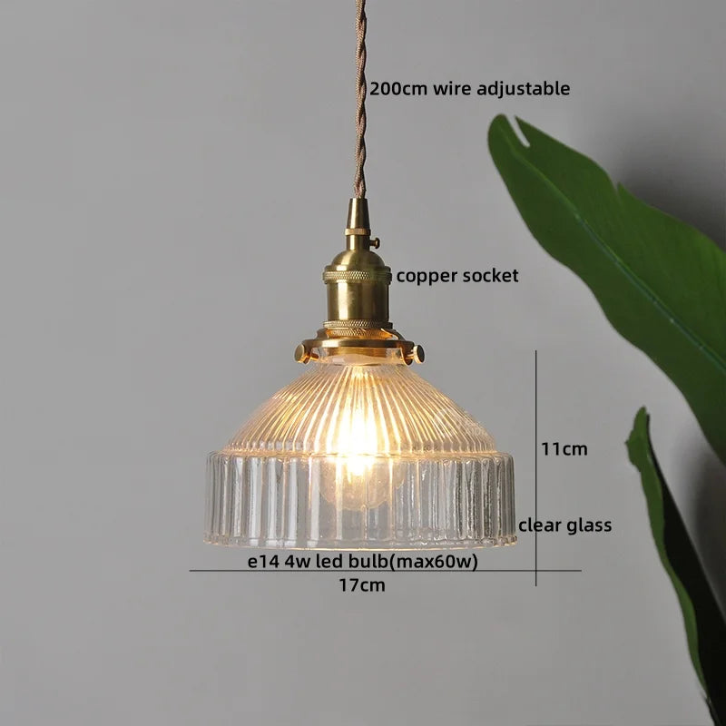 Nimbus - LED-Pendelleuchte aus Kupfer und Glas