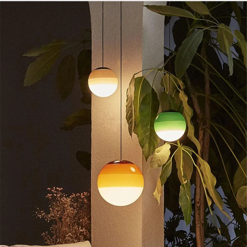 Polara - Pendelleuchte aus Glaskugel E14