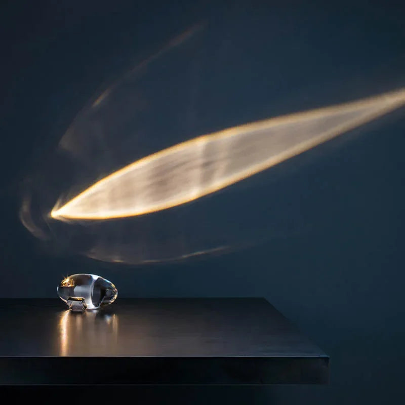 Mesalux - LED-Tischleuchte mit Kristallglas, USB
