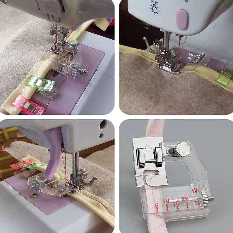 StitchCraft - Verstellbarer Schrägbandfuß für Nähmaschinen mit Präzisionsführung