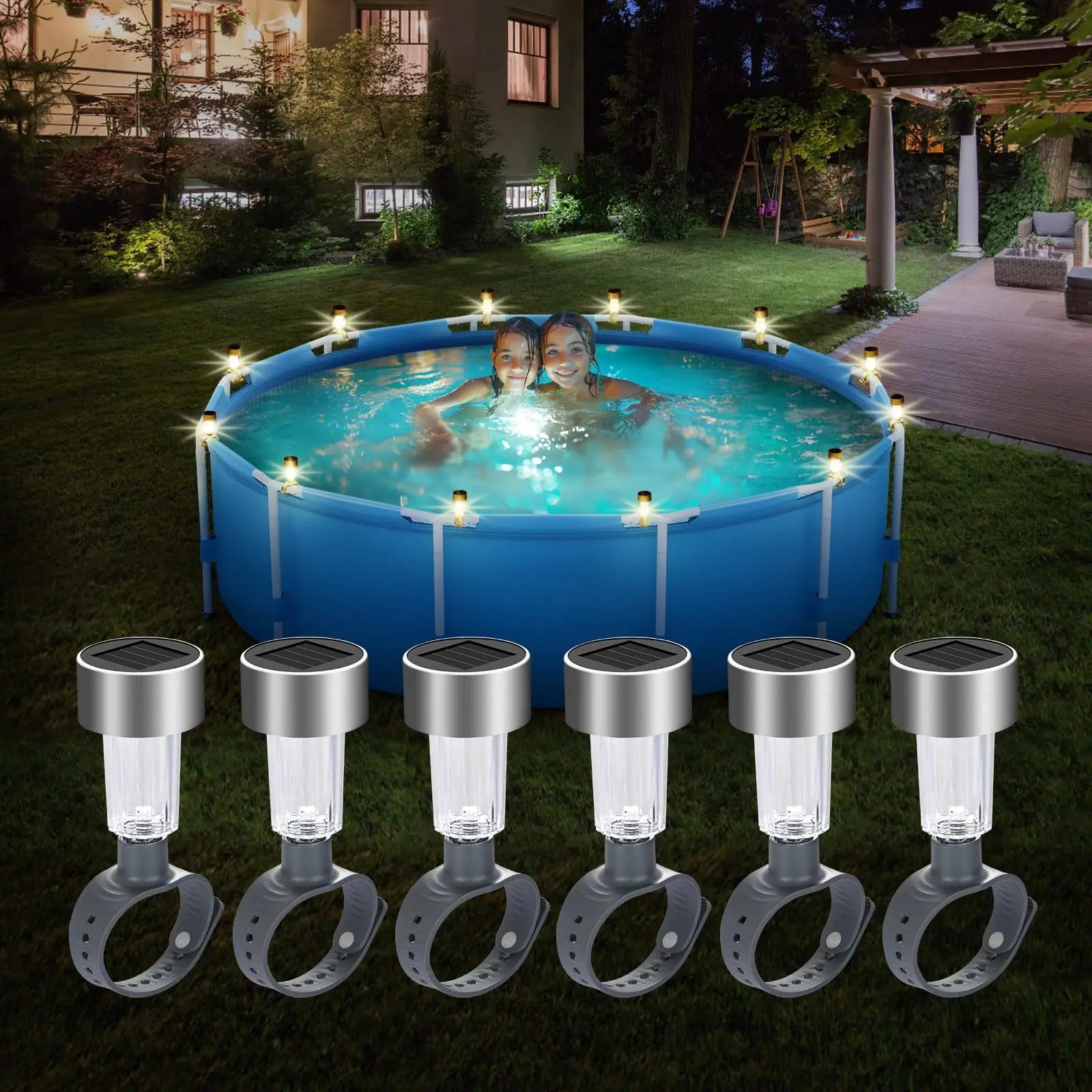 Elegia - 6er-Set Solar-Poolleuchten