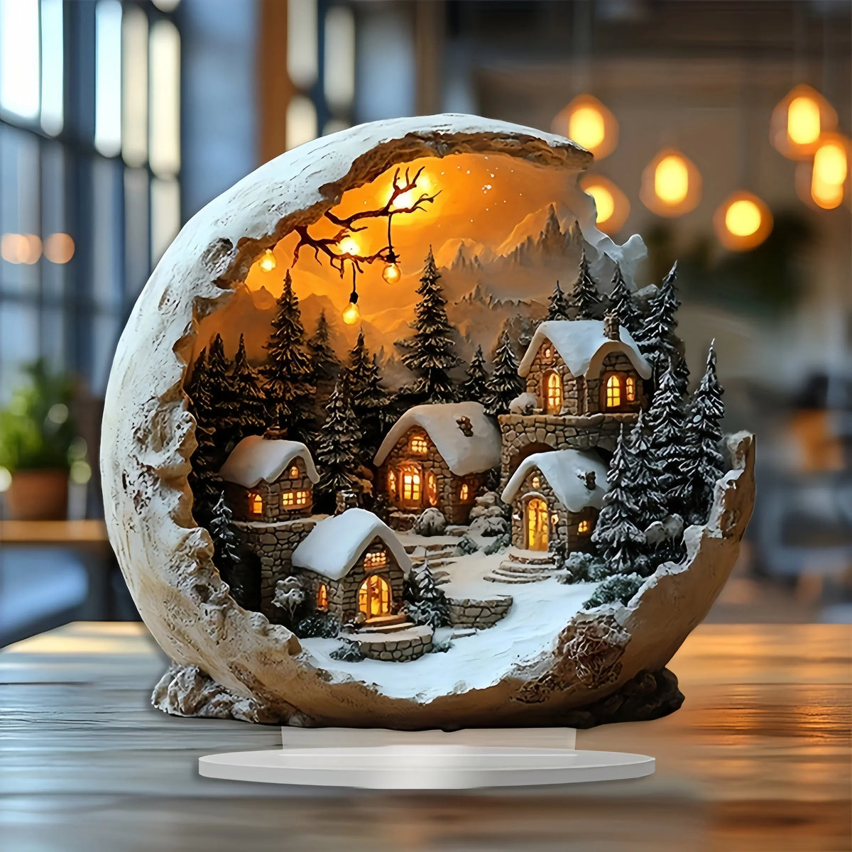 BohoNestle - Acryl Boho Weihnachtsdekoration für Tisch und Fenster