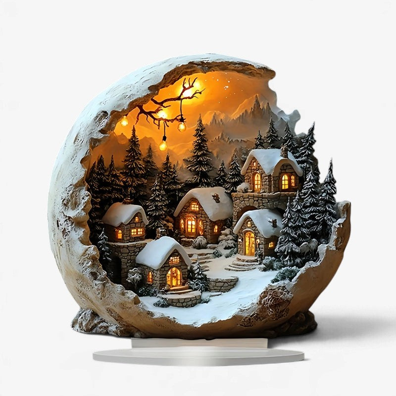 BohoNestle - Acryl Boho Weihnachtsdekoration für Tisch und Fenster