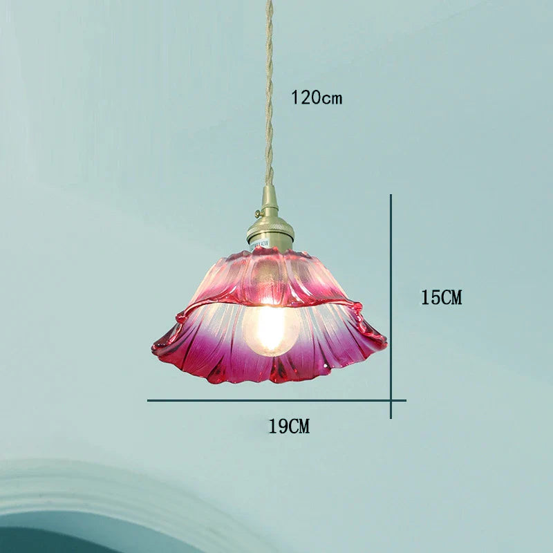 Celira - Art-Deco-Pendelleuchte aus Glas und Eisen