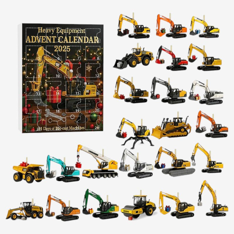 CraneQuest - Adventskalender mit Kran-Spielzeug in Geschenkbox