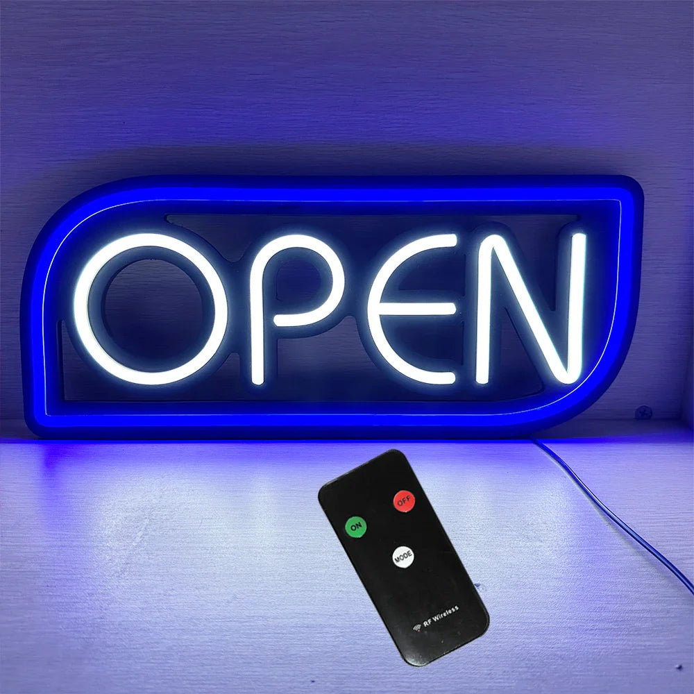 Neon-Schild - OPEN mit ultraheller LED