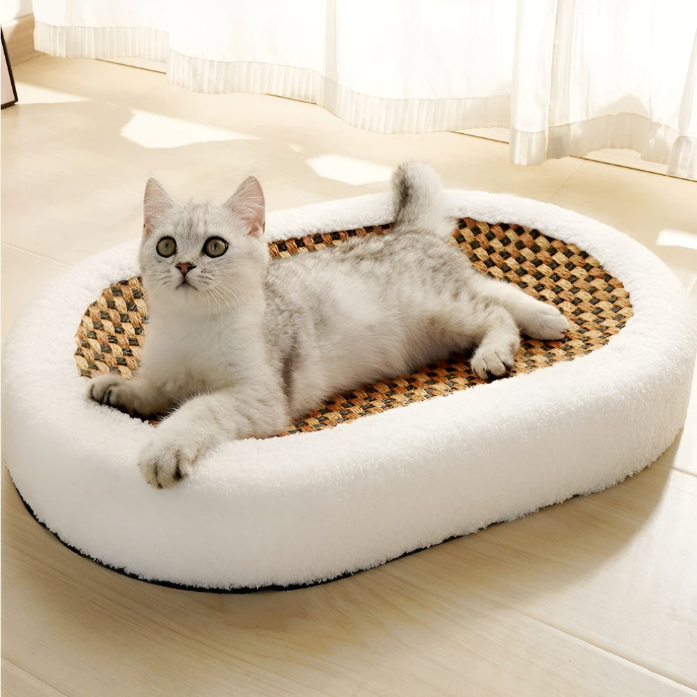 ScratchBed - Katzenkratzbett oval 61x40x9 cm