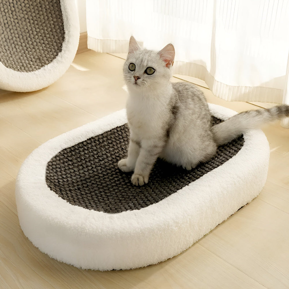 ScratchBed - Katzenkratzbett oval 61x40x9 cm