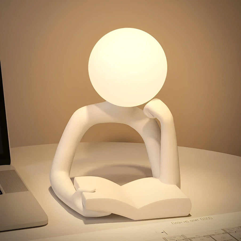 Skulpturale - Designlampe mit abstraktem Motiv
