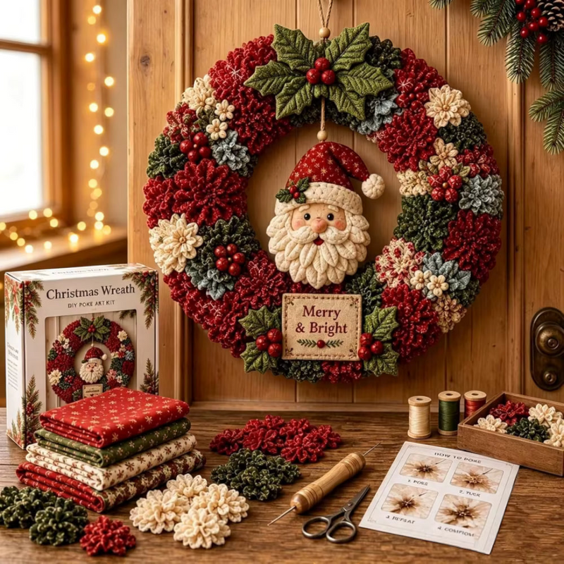 Kranvella – 3D-DIY-Set für Weihnachtskranz aus Stoff