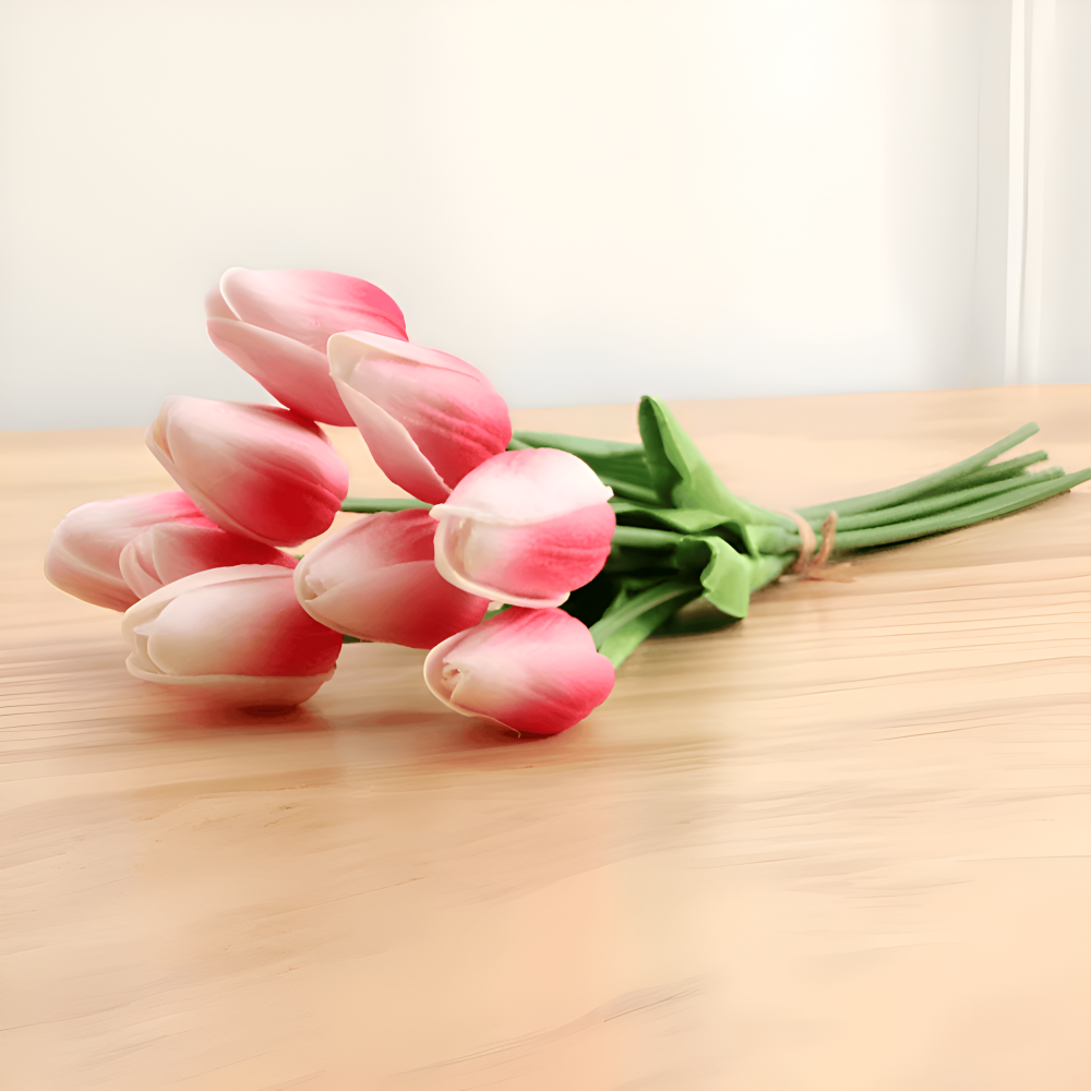 Künstliche - Tulpen 6er-Set Kunstleder 36 cm
