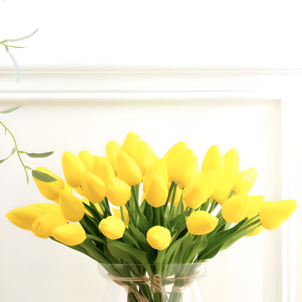 Künstliche - Tulpen 6er-Set Kunstleder 36 cm