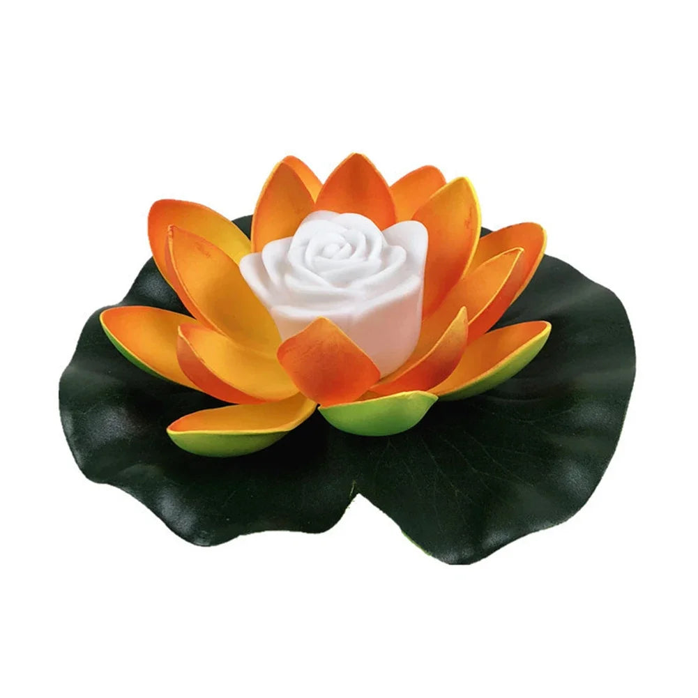 Schwimmende - Lotuslampe mit LED