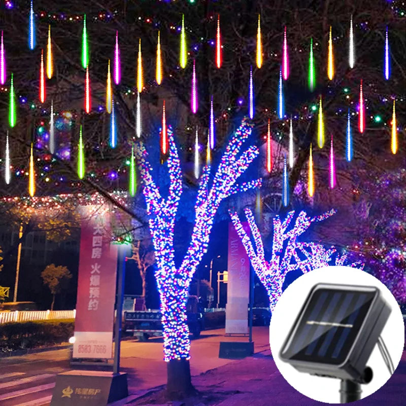 LUMIMETEOR - Solar-LED-Meteorduschenleuchte LUMIMETEOR IP65