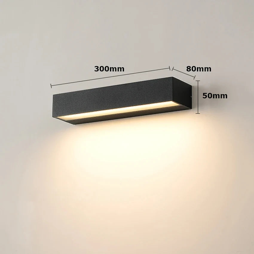 Gardia - IP65 LED-Außenwandleuchte 12/18/30 W aus Aluminium