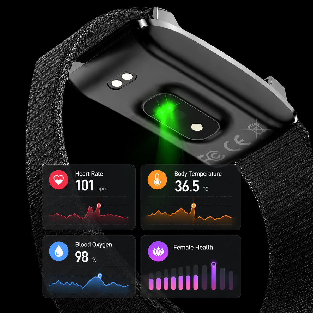 CardioLoop - Y25 Bildschirmloses Fitness-Tracker-Armband