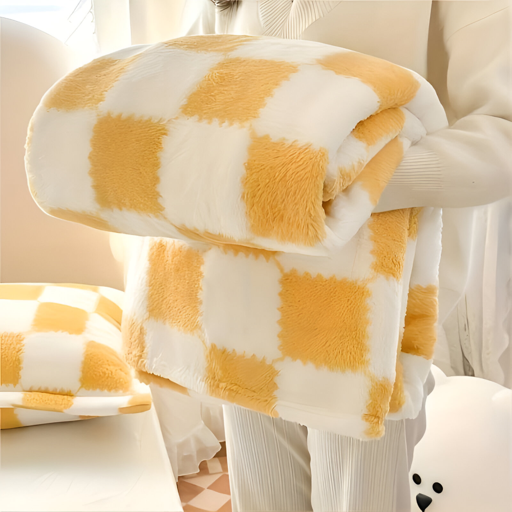 SnugFuz Plaid - Niedliche und Farbenfrohe Karierte Fleece Blanket