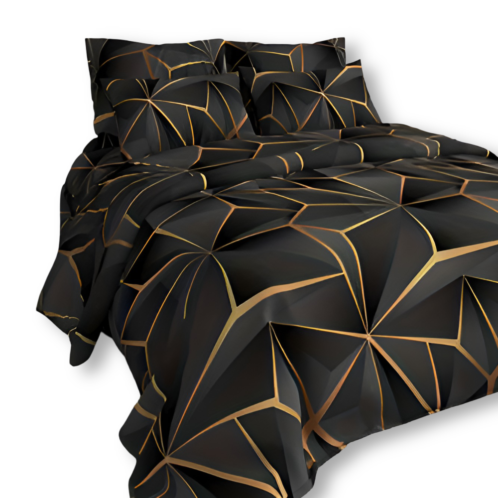Soft - Comforter - Luxe Bettwäsche-Set 3D Plaid Print