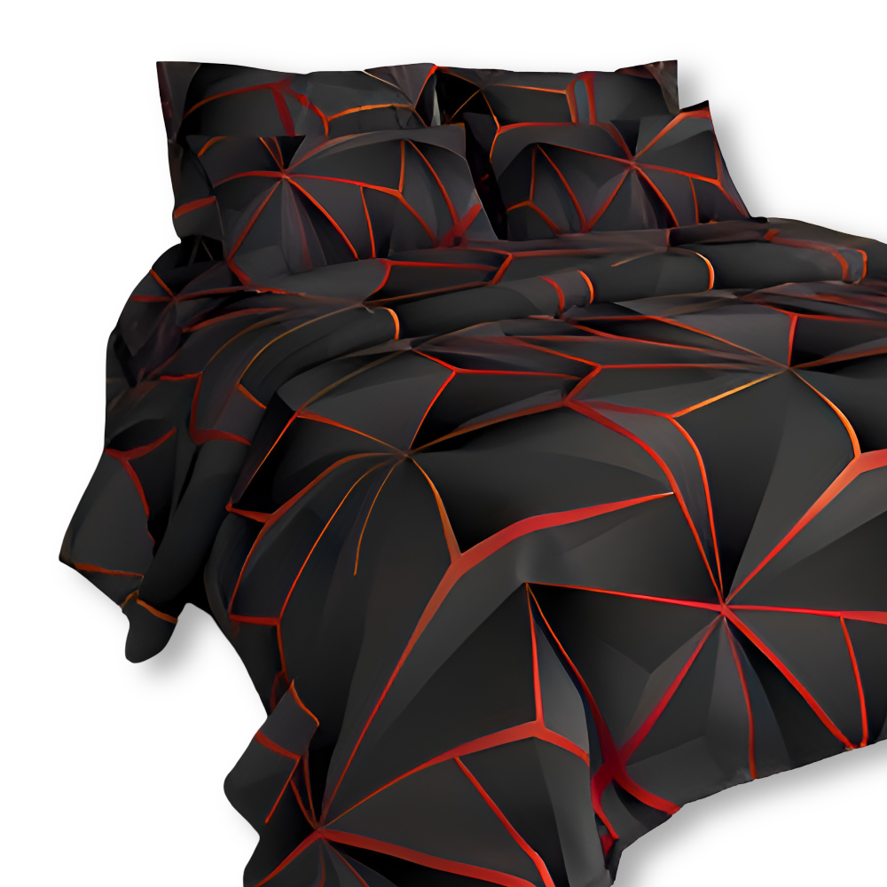 Soft - Comforter - Luxe Bettwäsche-Set 3D Plaid Print