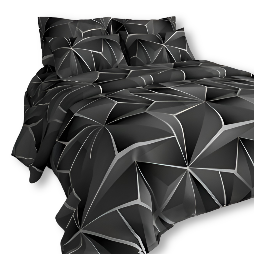 Soft - Comforter - Luxe Bettwäsche-Set 3D Plaid Print