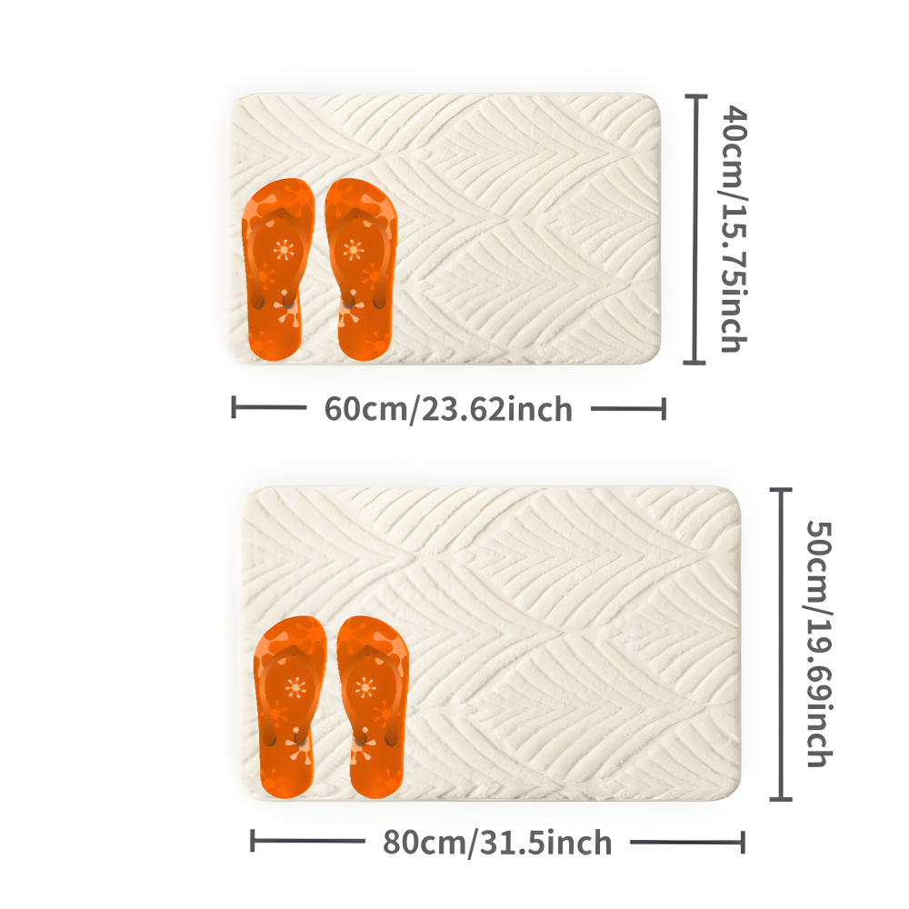 Weiche Mikrofaser Geometrische Rutschfeste Badematte - Plüsch Absorbierende Badematte