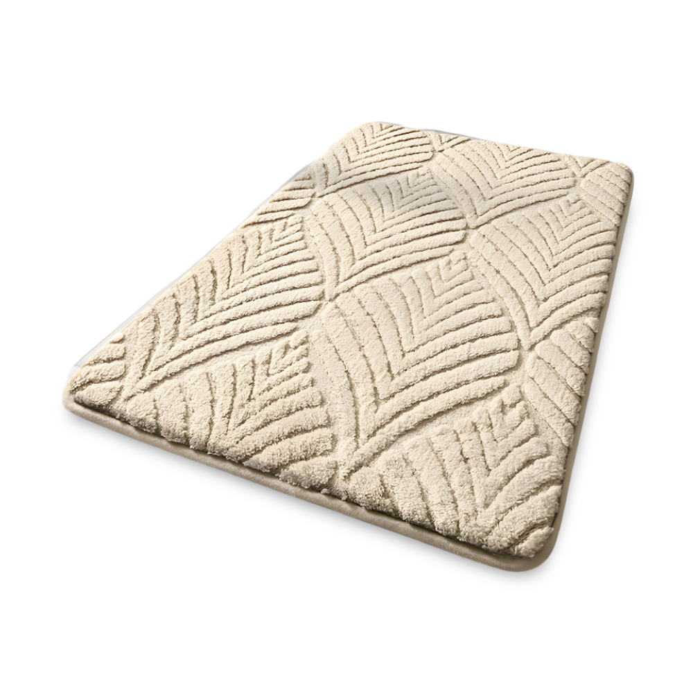 Weiche Mikrofaser Geometrische Rutschfeste Badematte - Plüsch Absorbierende Badematte