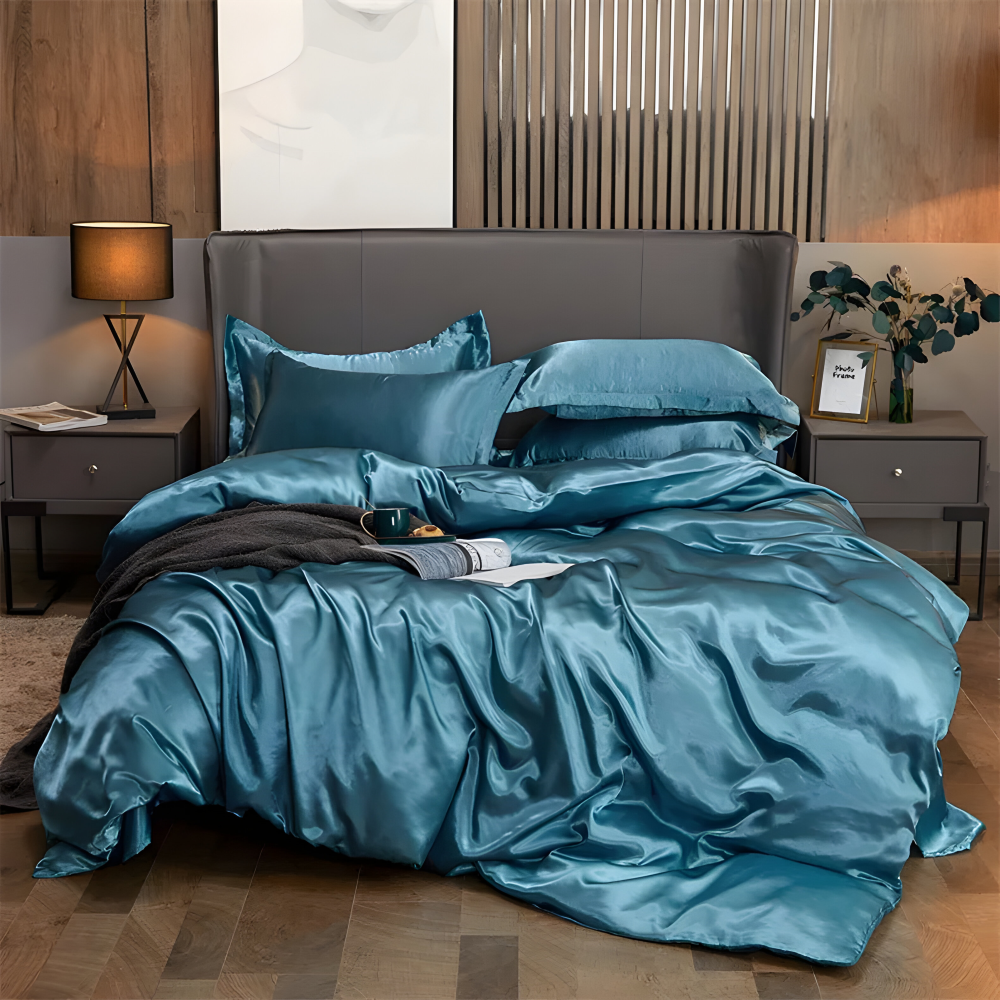 SoftiRay - Bettwäsche Set einfarbig aus Rayon-Satin
