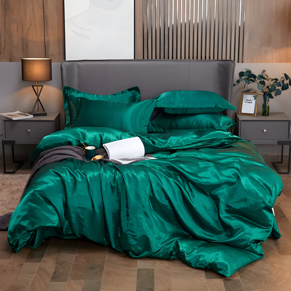 SoftiRay - Bettwäsche Set einfarbig aus Rayon-Satin