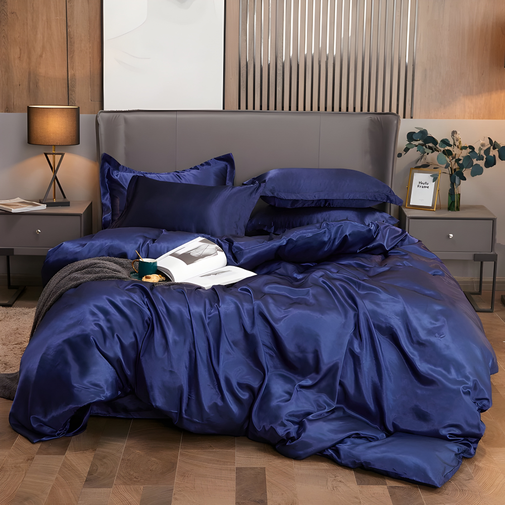 SoftiRay - Bettwäsche Set einfarbig aus Rayon-Satin