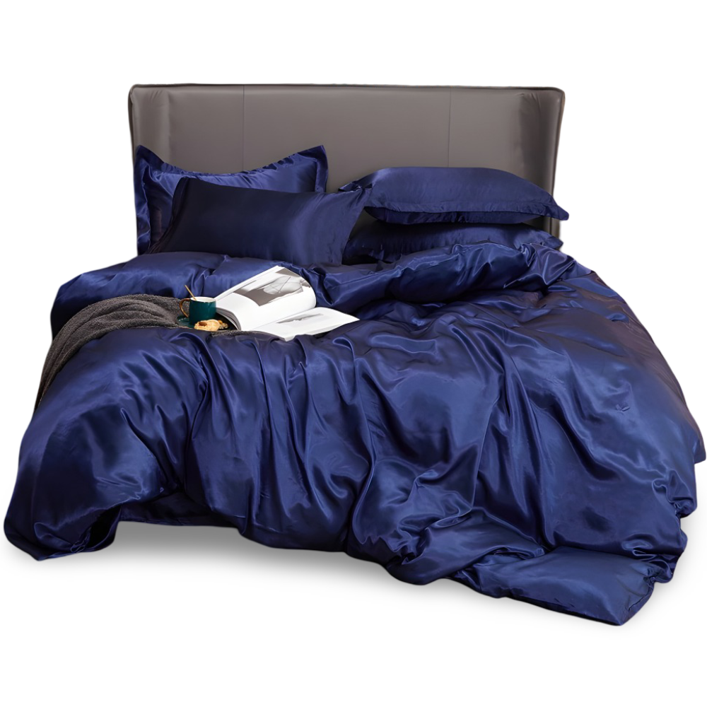 SoftiRay - Bettwäsche Set einfarbig aus Rayon-Satin