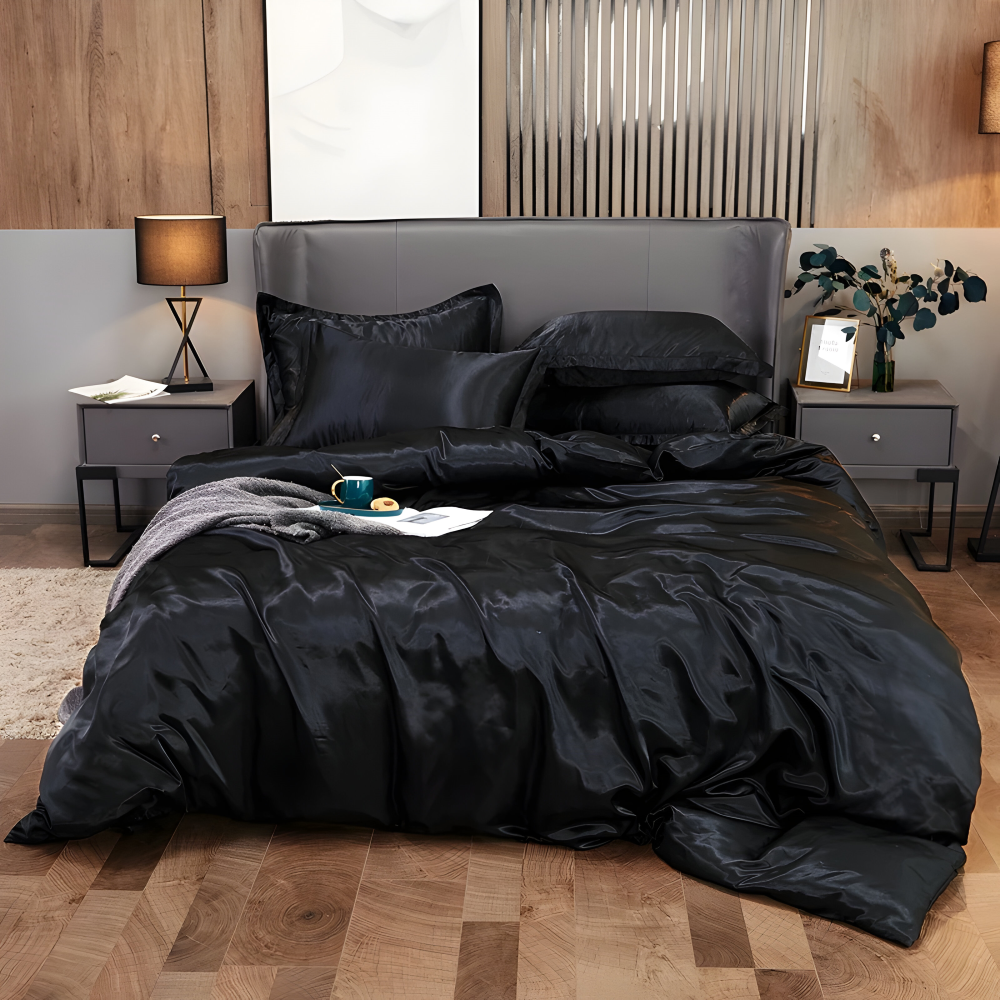 SoftiRay - Bettwäsche Set einfarbig aus Rayon-Satin