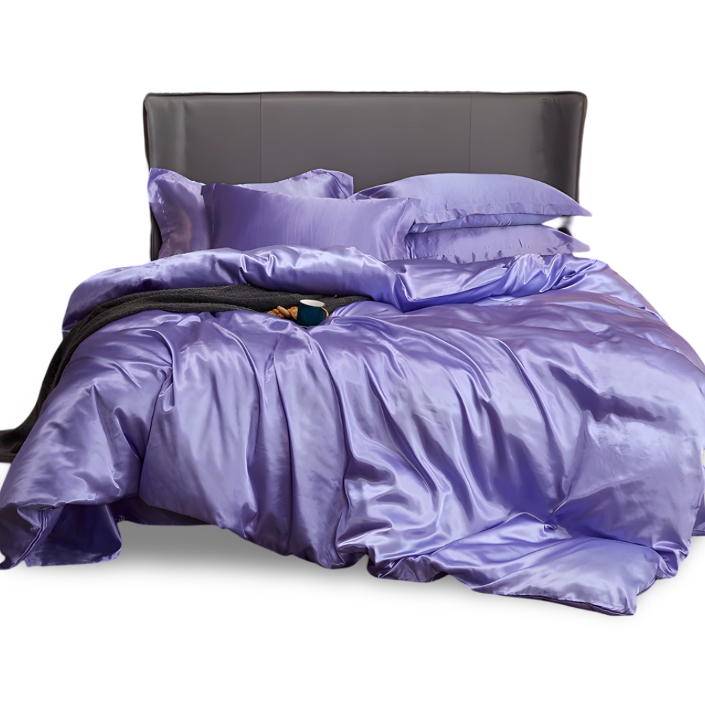 SoftiRay - Bettwäsche Set einfarbig aus Rayon-Satin