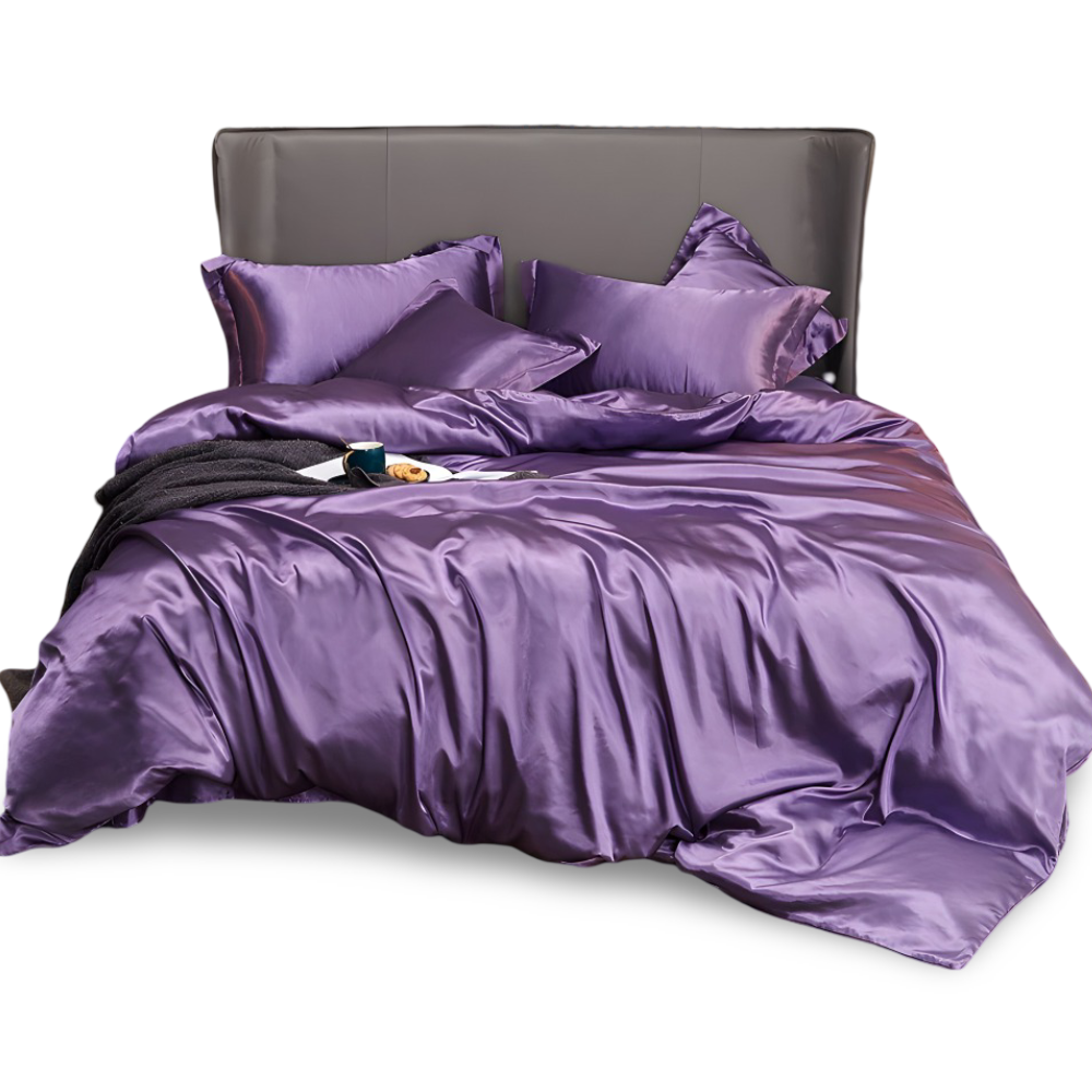 SoftiRay - Bettwäsche Set einfarbig aus Rayon-Satin