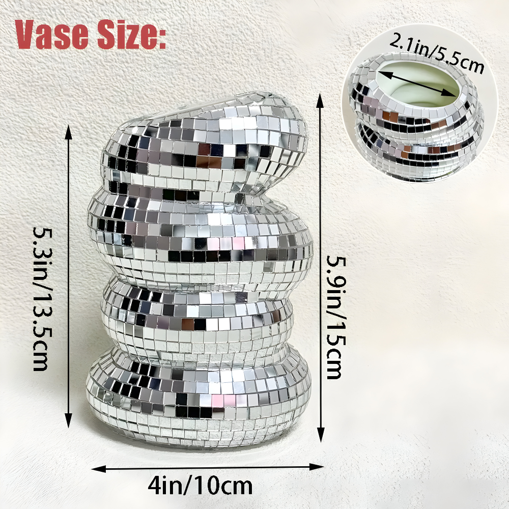 Sprudelnde Disco Vase - Stilvolle, von Disco Inspirierte Blumendarstellung