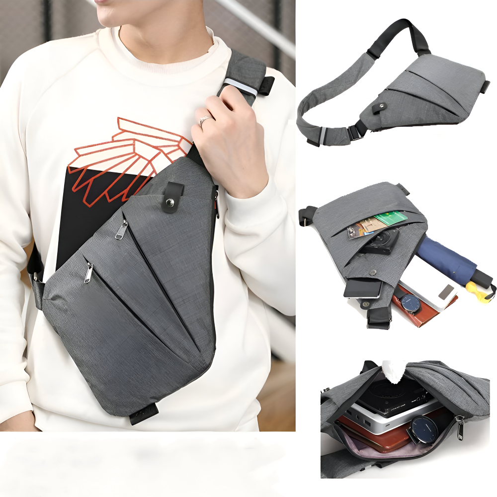 StealthGuard - Anti-Diebstahl Sling Bag Reisetasche Herren