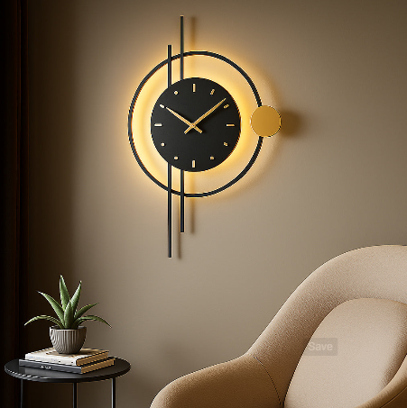 Mehr als nur Zeit im Blick! Diese moderne LED-Wanduhr kombiniert elegantes Design mit stilvoller Beleuchtung – perfekt für Wohnzimmer, Schlafzimmer oder Büro. ✨ Jetzt entdecken über den Link in unserer Bio!