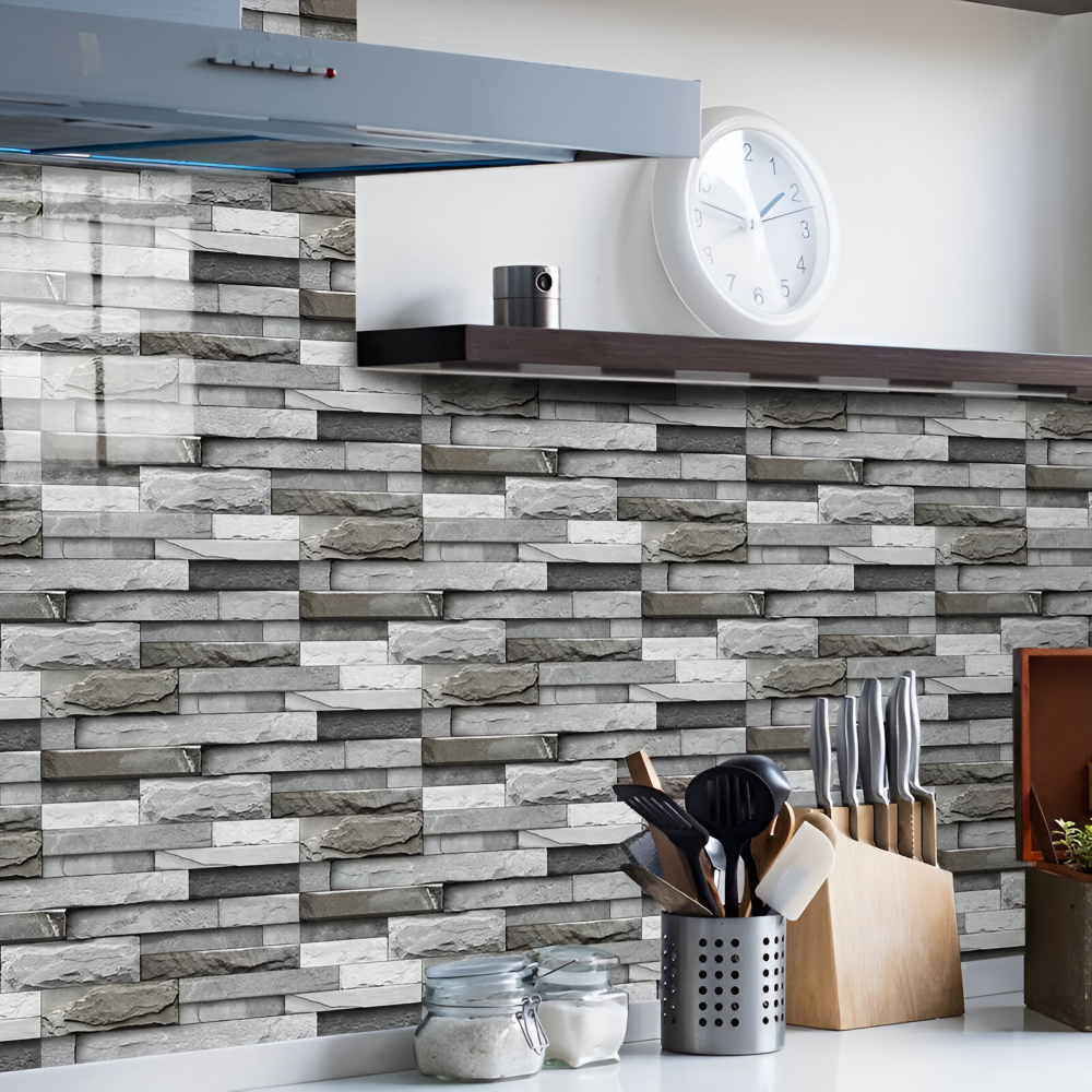 StickTile Wandpaneele - 7/14/21 Stück Selbstklebende, Wasserfeste Marmorfliesen Wanddekoration