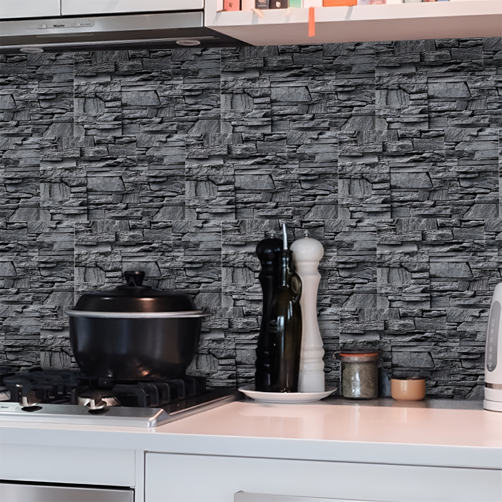 StickTile Wandpaneele - 7/14/21 Stück Selbstklebende, Wasserfeste Marmorfliesen Wanddekoration